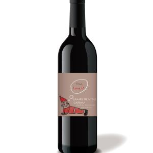 客製化酒標-聖誕快樂插畫(Lily)